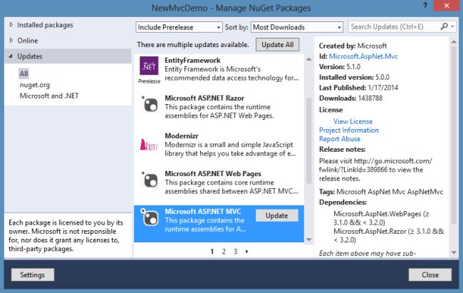 Update NuGet Packages